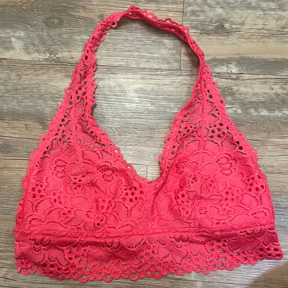 Aerie lace halter bralette NWT